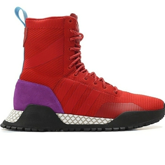 Adidas AF 1.3 Primeknit Boots Scarlet Red Sock 8 - Picture 7 of 16